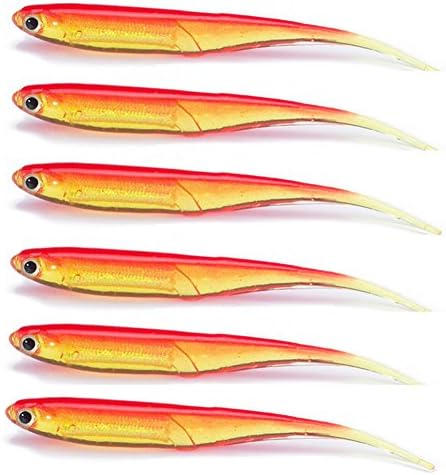 dragonaur 6Pcs/Set 10cm Multicolor Soft Fishing Lure Bait Tackle Tools