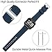 Vancle Bands Compatible with Fitbit Versa Bands for Women Men Rose Gold Silicone Wristbands for Fitbit Versa Bands/Versa Lite Bands (Navy Blue, Large)