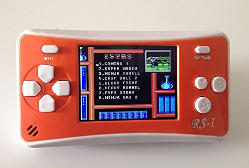Handheld Game Console, QINGSHE 2.5'' LCD Classic 8 Bit Retro Portable Video Game with 152 Games Built-in Game Player,Best Birthday Christmas Gifts for Children-Orange
