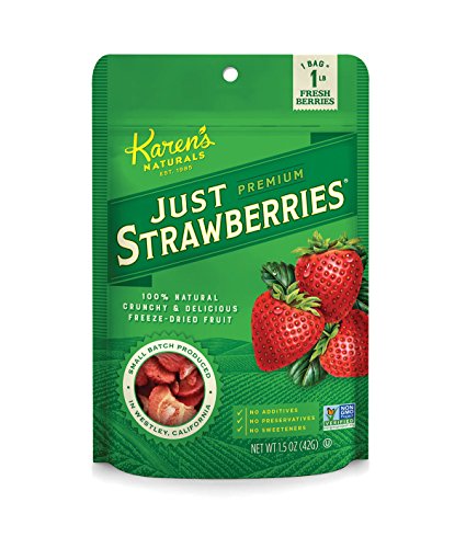 image for Karen's Naturals Just Strawberries, 1.5 Ounce Pouch (Packaging May Var