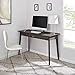 Newport Series Home Office Computer Writing Desk with Fully Extended Drawer | Laptop PC Workstation with USB Hub | Sturdy and Stylish | Easy Assembly| Smoke Oak Wood Look Accent Living Room Furniture