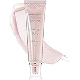 FACESCANADA Strobe Cream for Face Glow - Rose Gold, Dewy Skin, 1.01 Fl Oz | with Shea Butter &amp; Hyaluronic Acid, Primer, Highlighter, Moisturizer, Hydrating, Illuminating Makeup Base, Radiant Glow