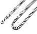 Monily High Polished 3mm 16 Inches Stainless Steel Franco Curb Chain Necklace Mens Womens Necklace Jewelry