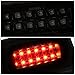 Auto Dynasty Dual Row LED Tinted 3rd Third Rear Tail Brake Light Lamp Compatible with Chevy S10 GMC Sonoma Standard Cab 94-03