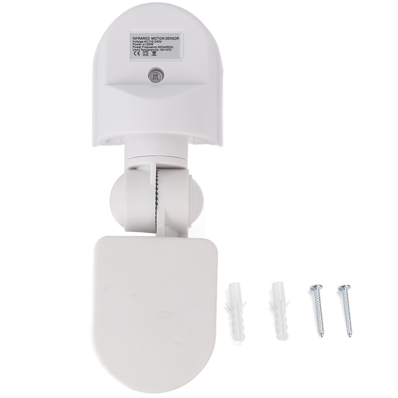 Zunate Infrared Motion Sensor,Infrared on/off Motion Sensor - Detection Distance, Ambient light and Delay Time are Adjustable According to your Actual Demand - Detection Distance: 2~12 meters(A)