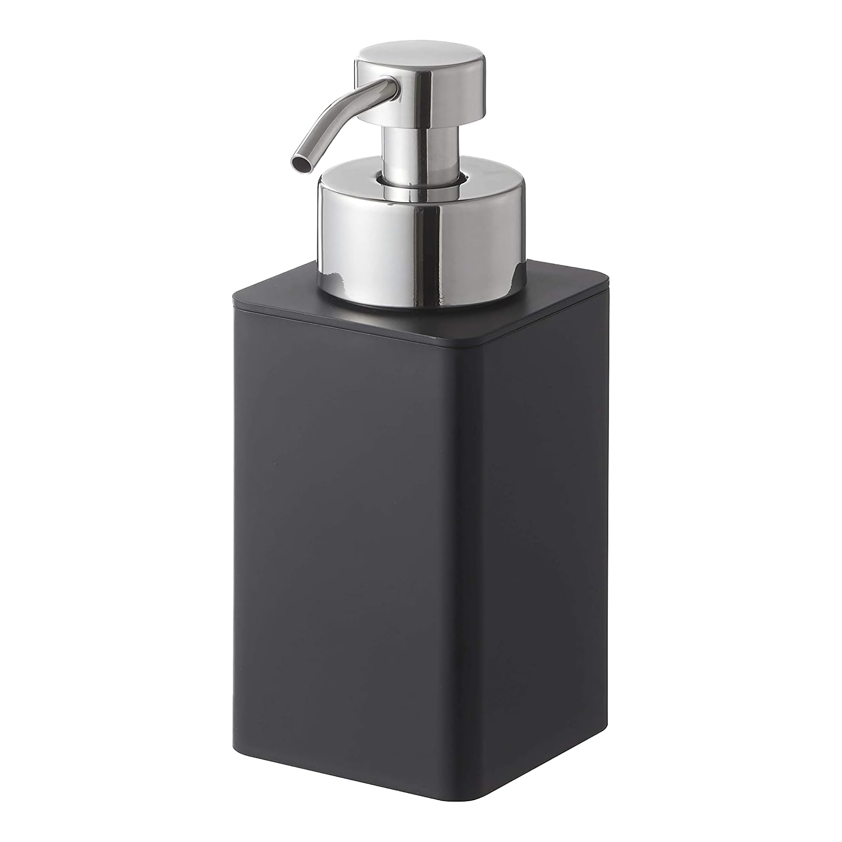 YAMAZAKI Home Foam Soap Dispenser, Stainless Steel, Black, One Size
