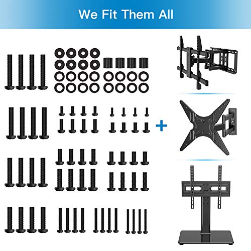 Universal TV Hardware Kit Includes M4 M5 M6 M8 TV Screws Washers and