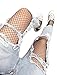 Baifern Women's Sexy Fishnet Stockings Black Pantyhose White Tights