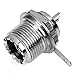 CESS Connector UHF Female SO239 Jack Bulkhead Panel/Chassis Mount - UHF Socket (10 Pack)