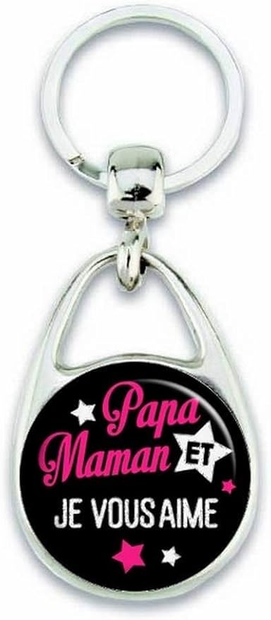 Angora Porte Cles Papa Et Maman Je Vous Aime Noir Amazon Fr Cuisine Maison