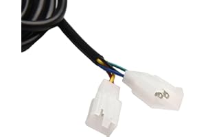 Electric Speed Controller with Reverse and 3-Speed Switch for E-for Bike Components, 2m Cable Length, ABS Material, Black