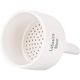 Labasics Porcelain Buchner Funnel 80 mm, Porcelain Buchner Filter Funnel OD 8 cm ID 7.1 cm for Laboratory