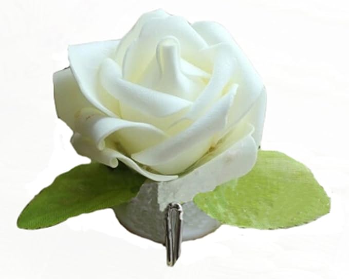 Set aus 2 ländlichen Stil Wandhaken chinesischen Rose Stockhaken Weiß