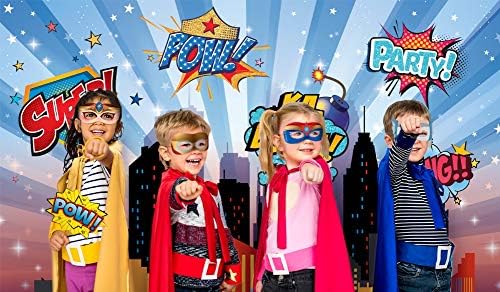 Wonder Woman and Other Superheroes Cityscape Photography Backdrop - Image 3