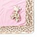 Nat and Jules Blanket and Giraffe Rattle Set, Pink