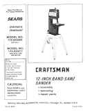 CRAFTSMAN 113.243300 & 113.243311 12" Band Saw Sander Operator Part