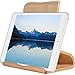 SAMDI Tablet Stand, Wood iPad Stand: Desktop Stand Holder Dock for New iPad 2017 Pro 9.7, 10.5, Air Mini 2 3 4, Kindle, Nexus, Accessories, Tab, E-Reader, Other Tablets (4-13 inch)-(White Birch)