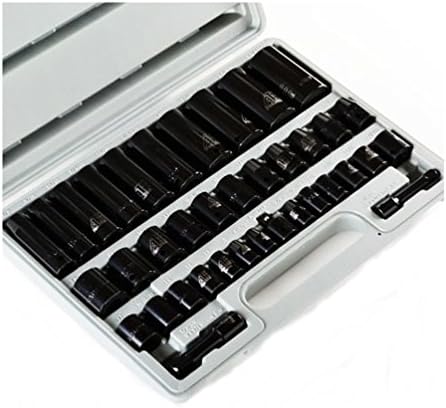 38 PCS Craftsman Socket Set Hand Tools Drive Combo Case 3/8",1/2"
