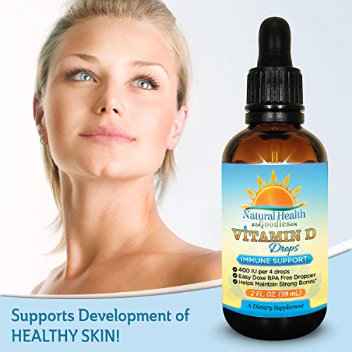 Vitamin D Drops for Baby, Kids and Adults Pure Liquid D3 Easy Dose