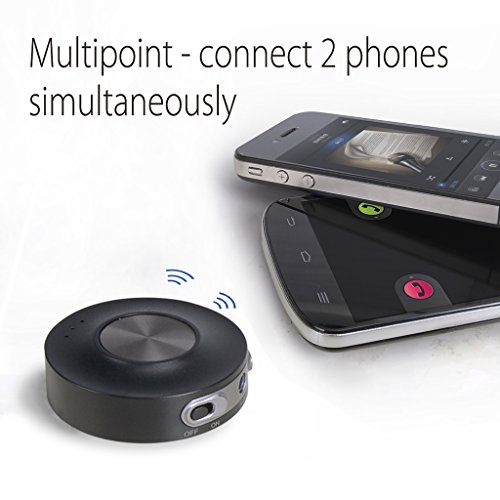 Avantree V4.1 Bluetooth Receiver Car Kit AUX Adapter with Mic & USB Charger, Wireless Handsfree