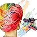 Hair Chalk Comb Temporary Hair Dye Hair Color Brush for Kids - 6 Colors Set of 3 pcs - Boys & Girls/Perfect Gift Idea