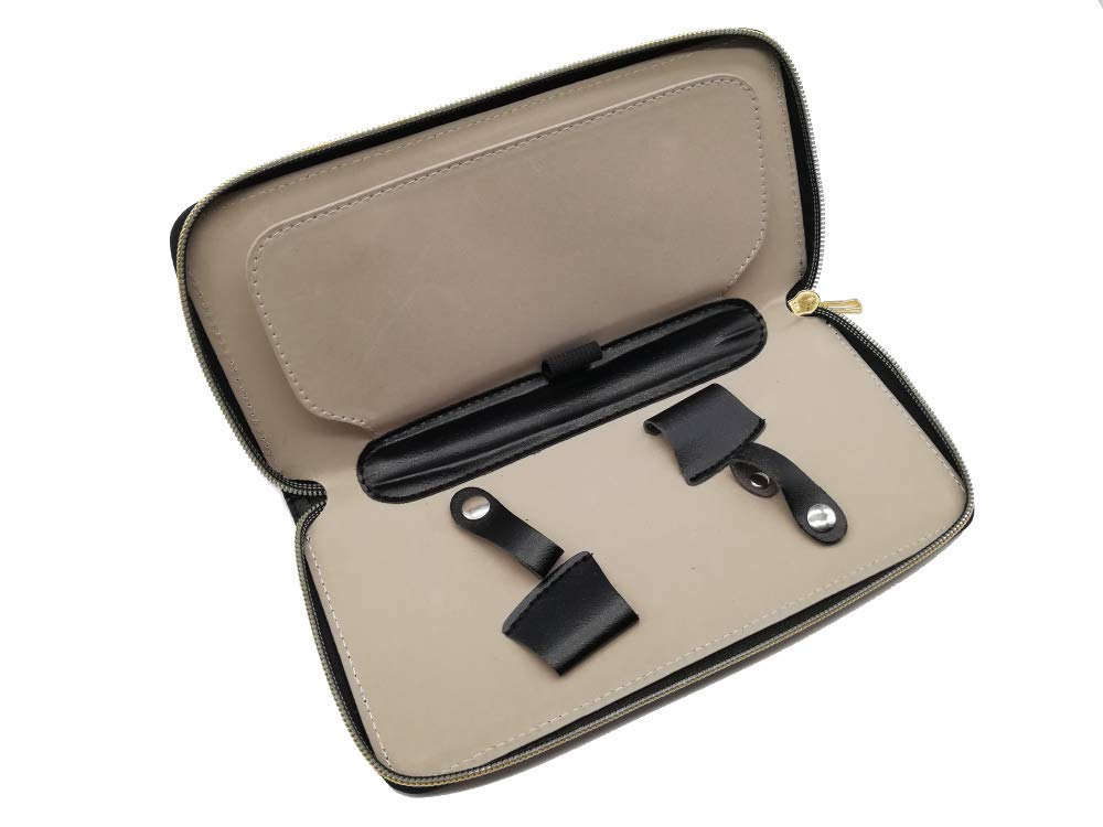 Photo 1 of 1pc Leather Hair Scissors Case Salon Barber Bag Hair Accessories Hairdresser Styling Tools