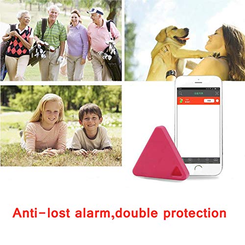 4 Pcs GPS Tracker Smart Finder Locator, Phone Alarm Anti Lost Selfie Shutter Wireless Tracking Device GPS Tracking Collar for Kids Pets Key Wallet Dog Cat Bag Car