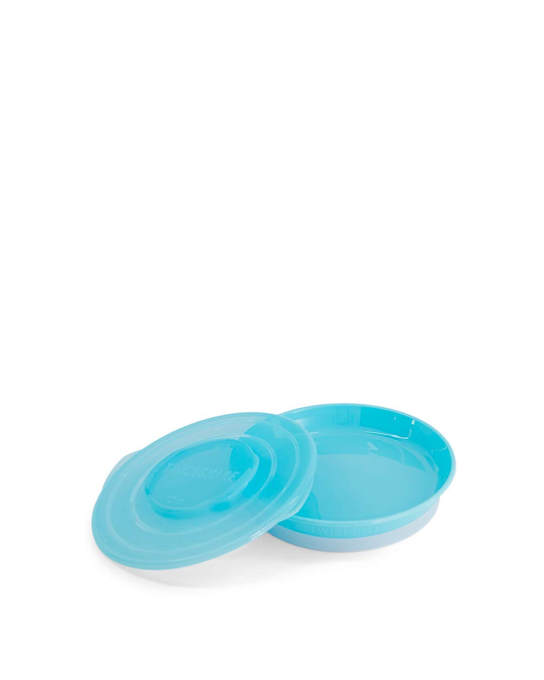 Twistshake Plate | Baby Plate with Airtight Lid | BPA-Free | Food Training & Learning Plates for Children | 6 Month+ | Newborn Essentials | Blue