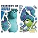 RoomMates RMK2244SLM Monsters University Sully and Mikey Peel and Stick Giant Wall Decals