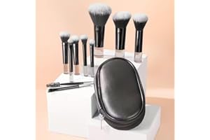Mini Makeup Brush Sets With Storage Bag, 10pcs Minimalist Portable Cosmetic Brush For Making Up Supply, Travel Essentials, Bl