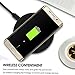 Fast Wireless Charger,KimHee Fast Charge QI Wireless charging pad.more Fast,and Light.built-in wireless charging receiver.Stand for Samsung iphone,etc,Compatible with Standard Qi-enabled devices