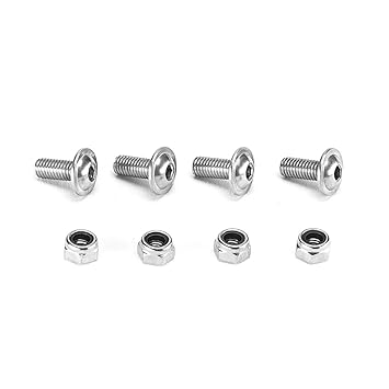 PVC-Lamellenvorhang Lamellen Zubehör 4 Stück Linsenschrauben + Mutter M5 x 12mm