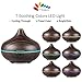 InnoGear 500ml Aromatherapy Essential Oil Diffuser Wood Grain Aroma Diffusers Cool Mist Humidifier with Timer Adjustable Mist 7 Color Changing Night Lights Waterless Auto Shut-off for Home Office Yoga