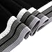 Mansy Mens Classic Cashmere Shawl Winter Warm Long Fringe Striped Tassel Scarf (Black)