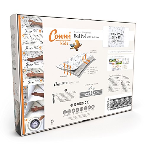 Conni Kids waterproof and washable bed pad for potty training and youth incontinence, Aussie Animals