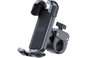 Bicycle Phone Holder,Bike Handlebar Phone Mount for Motorcycle,Electric Scooter Phone Holder for iPhone 17 16 15 Pro Max / 14