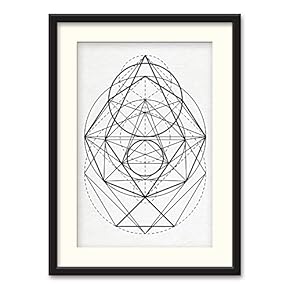 NWT Black Paper Framed Canvas Wall Art for...