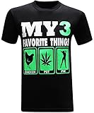 Chicken Pot Pie 420 Marijuana Weed Cannabis Blunt Dank Pot Smoker Men's Funny T-Shirt - (Large) - Black