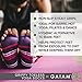Gaiam Grippy Toeless Yoga Socks, Small/Medium, Heather Greythumb 3