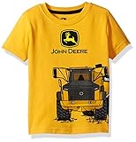 John Deere Baby Toddler Boys' Graphic Tee, Construction Yellow, 2T