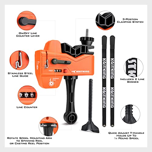 KastKing Kalibrate Line Spooler Portable, Compact, Fishing Line
