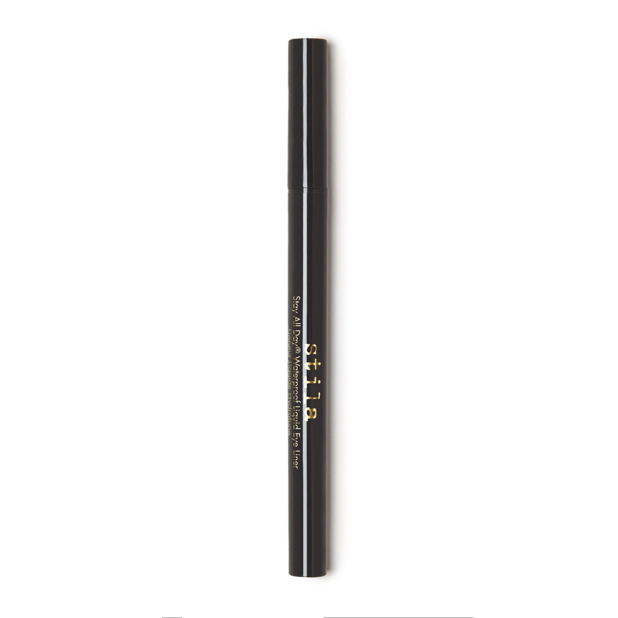 Stila All Day Waterproof Liquid Eye Liner, Easy To Use Eyeliner Pen, Smudge and Transfer Proof, Liner Stays On All Day and Night, Goes On Smoothly Without Skipping, Smudging or Pulling - Alloy