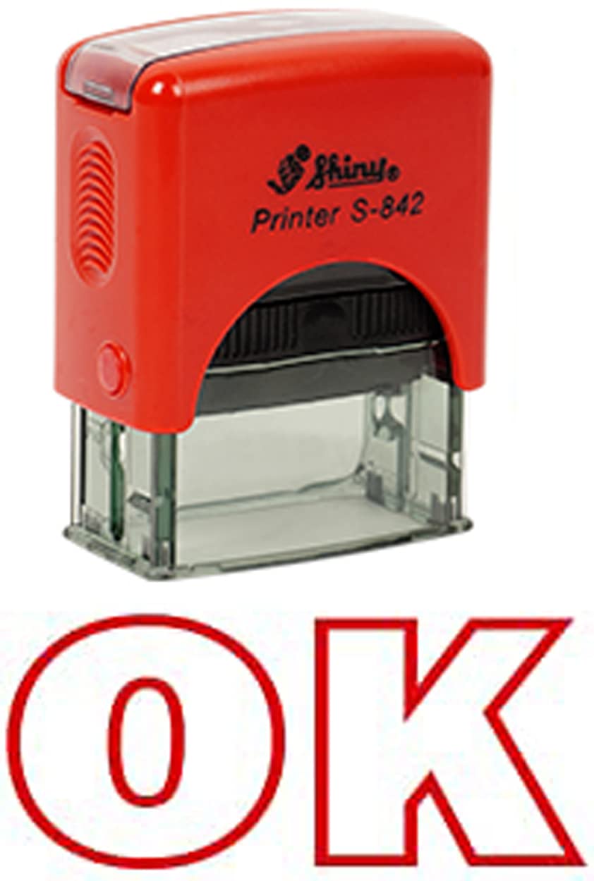 Printtoo OK Self Inking Rubber Stamp Office Stationary Custom Shiny Stamp