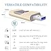 iPhone USB Flash Drive, Lightning Memory Stick Flash Drive Adapter, iOS Flash USB Drive For iPhone/iPad,Android & PC(32G Gold)