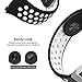 UMTELE Compatible for Fitbit Ionic Band, Two-Toned Perforated Strap Breathable Accessory Wristband with Quick Lock&Release Buckle Replacement for Fitbit Ionic Smart Watch, Small, Black/White