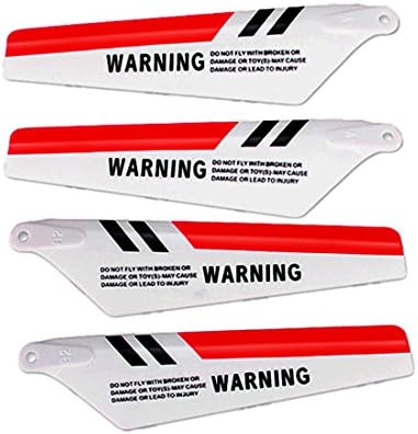 2 Set （8 pcs）Main Blade for SYMA S107 S111G S108G S109G S105G S107C RC Helicopter Spare Parts(Red)