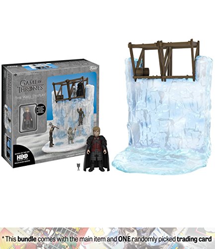 FunkoTyrion Lannister & The Wall Action Figure x Game of Thrones Playset + 1 Official Game of Thrones Trading Card Bundle