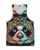 INTO THE AM Pandamonium Premium All Over Print Rave Tank Top