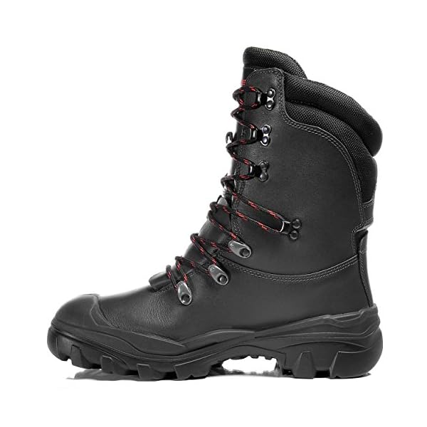 ELTEN Forststiefel Arborist GTX S3 CI, Damen und Herren, Leder, Stahlkappe, robust 43, Schwarz – Bild 5