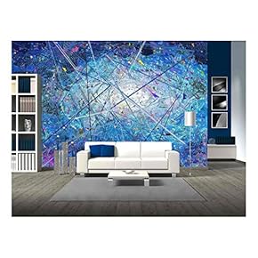 Abstract Canvas, Galaxy - Removable Wall Mural | Self-Adhesive Large Wallpaper - 66x96 inches